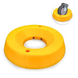 HOXWELL Durable Wheel Dock for Trailer Tongue Jack, Heavy Duty Wheel Dock for Cargo Camper RV Boat Roller Stopper, Caster Chock Easy to Store and Transport (1 Pack)