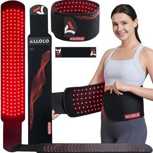ALLOLO Red Light Therapy for Body, 3-in-1 LEDs Red Light Therapy Belt with Timer Remote Control, 660nm&850nm Infrared Light Therapy Pad for Body Waist Shoulder Knee, 180pcs LED 39"*7.7" Large Area