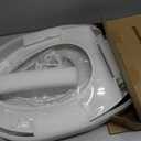 Huttdmel Potty Training Seat Built-in Toilet Seat, Elongated Toilet Seat 16.5inch with Baby Seat 2 in 1 Soft Close Quiet No Slapping, Magnetic Absorption, Easy Installation for Bottom Fixing Toilet