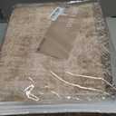 NICETOWN 5x8 Area Rug, Ultra- Thin Brown Oriental Washable Rug for Living Room, 5'x 8' Carpet for Bedroom, Non-Slip Stain Resistant Foldable Large Carpet Pet & Kids Friendly for Dining Room