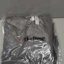 The Drop Women's Alice Crew-Neck Back-Slit Ribbed Pullover Sweater (Large, Charcoal)