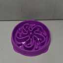 Outward Hound Fun Feeder Slo Bowl – Large 4‑Cup Capacity, Slow Feeding, Medium to Large Dogs, Non‑Slip, Purple, Flower Pattern