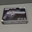 1:1 Revolver Building Blocks Sets - 428 PCS Model Collection Toy Building Bricks Set Shootable - Simulation Militarily Toy Lovers for Kids and Adults Gift (Silver)