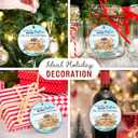 Christmas Baptism Ornament 2025 - Noah's Ark Baptism Gifts for Baby, Boys, Girls, Christening Gifts for Son, Daughter - Ceramic Religious Godchild Ornament from Godparents Hanging Decorations