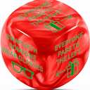 White Elephant Gifts for Adult, Santa Swap Gift Exchange Dice, Gift Exchange Dice Game, Dices Games for Family Party, Stocking Stuffers for Women Men Adults, Christmas Dices Gift Exchange Game