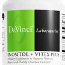DAVINCI Labs - Inositol + Vitex Plus - A Dietary Supplement to Support Hormone Balance and Healthy Ovarian Function - Vegetarian, Gluten Free, Soy Free - 120 Capsules, EXP: 07/2027