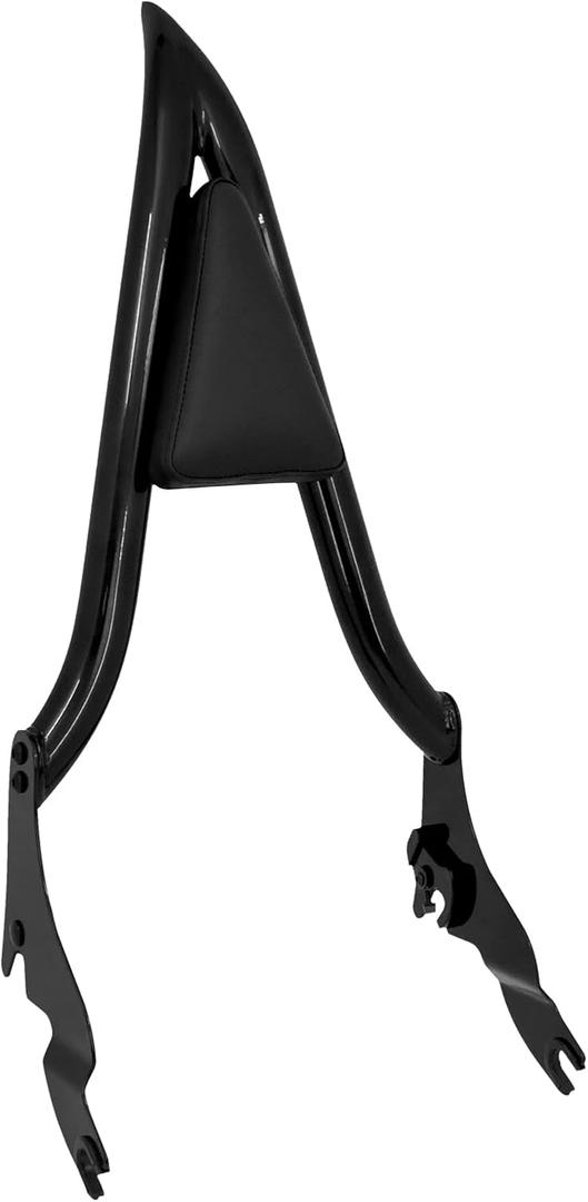 Motorcycle Rear Sissy Bar Detachable Passenger Backrest with Cushion Pad Fit for Harley Touring Road King Street Glide Electra Glide Road Glide FLHR FLHX FLHT FLTR 2009-2025 (Black 22")