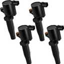 DG504 Ignition Coil pack Compatible with Ford for Focus 2005-2011 for Escape 2009-2019 for Fusion 2010-2020 for Escape 2005-2008 Replace for GN10229 5C1443 1788328 C676 C1453 IC517 IC517SB Set of 4
