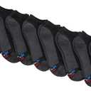 Hanes Mens Max 6 And Ultimate 8-Pack Ultra Cushion FreshIQ Odor Control With Wicking Low Cut Socks, Black, Black - 8 Pack, 6-12 US