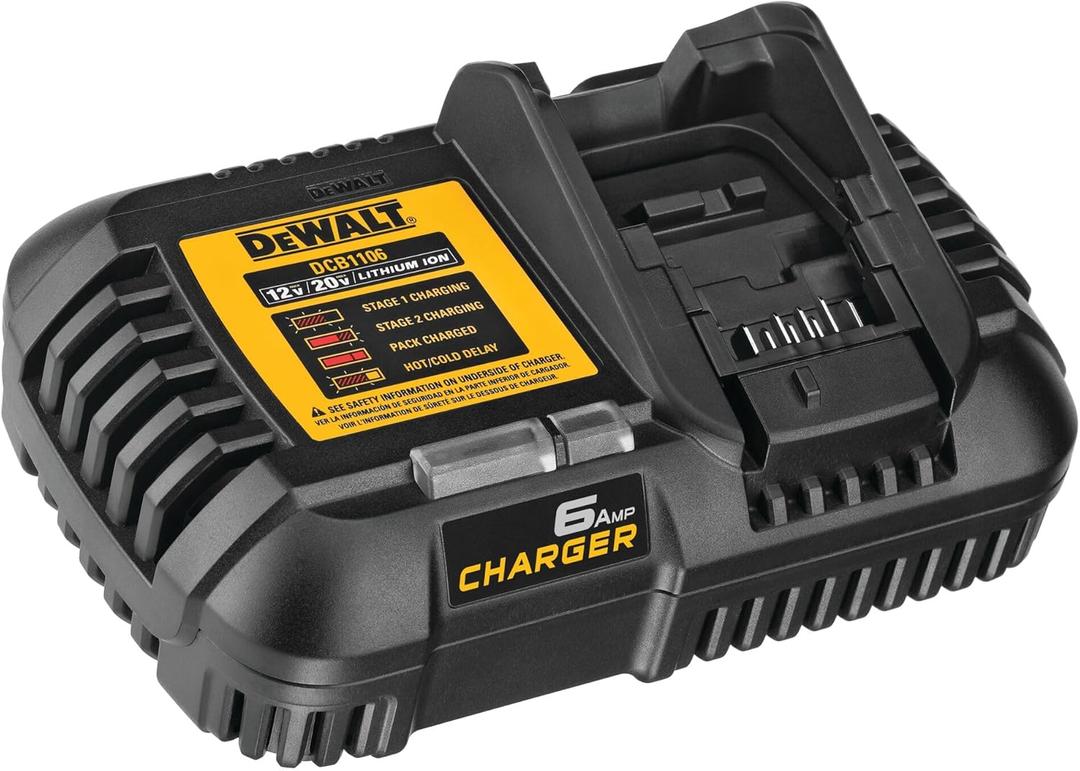 DEWALT 12V MAX*/ 20V MAX*/ FLEXVOLT 6 Amp Charger