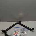 16 Inch L-Shaped Black Bathroom Grab Bars with 20 Inch Straight Munzong Toilet Handicap Grab Rail,Anti Slip Stainless Steel Knurled Safety Handle Support Elderly Injury Senior