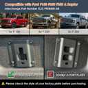 4Pcs Truck Bed Tie Down Anchors Boxlink Plates Compatible with Ford F150 F250 F350 & Raptor 2015-2025 2026