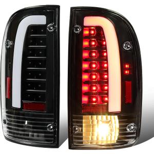 HECASA LED Tail Lights Compatible with 1995-2000 Toyota Tacoma 1998-2000 Toyota Tacoma Limited Pre Runner LED Tube Bar Replacement for TO2800116 TO2801116 8156004030 8155004030 Clear Lens