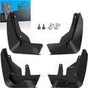 KEYOOG Front & Rear Mud Flaps Splash Guards Fit for 2021-2023 Chevy Suburban/Tahoe (Not Fits Z71; Not Fits Power Running Boards), 4-Pc Set Easy to Clean and Install, Mud Guards Splash Guard Black