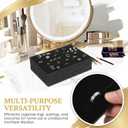 DOITOOL Black Velvet Ring Organizer Foams, 5 Pack Jewelry Box Foams Inserts for Earrings, Sponge Holder Pad, Storage Showcase Display Tray for Jewelry Showcase, Storage Display (11x7in)