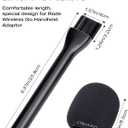 Rode Handheld Wireless Mic Stand with Pop Filter, Holder for Wireless Go 2/Pro, Interview Microphone Adapter for Go/ME