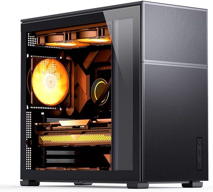 JONSBO D41 MESH Black ATX Computer Case, ATX/M-A.TX Mainboard/Support RTX 4090(335-400mm) GPU 360/280AIO,Power A.TX/SFX: 100mm-220mm Multiple Tool-Free Design, Black
