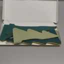 5Pcs Christmas Honeycomb Table Decorations Indoor, Lighted 3D Honeycomb Paper Christmas Trees, Vintage Green Table Centerpieces for Xmas Frozen Winter Holiday Party Home Decor, 8/10/12 Inch