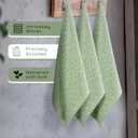 Mint Green Dish Towels, 5 Pack, 100% Cotton, Reusable, Super Absorbent and Quick Dry, Diamond Weave Kitchen Towel Set, Durable Wash Cloths for Kitchen Use, Cleaning & Drying Dishes