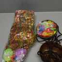 Tigeen 6 Pcs Coconut Bra Hawaiian Grass Hula Skirt Costume Set Dance Leis Outfit for Women Luau Party Supplies,15.7 Inch