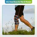 Komzer ACL Knee Brace, Best Knee Brace for Men & Women, Knee Support for Running & Sports/PCL & Ligament Injuries/OA Arthritis/Knee Joint Pain Relief (L-Right)
