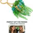 Beaded Plant Succulent Sun-Kissed Car Charm, Crystal Pearls Sun Catcher Hanger, Boho Rearview Mirror Accessories Car Garden Home Window Hanging (1Pcs)