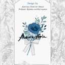 AuroraAria Dusty Blue Boutonniere for Men,Set of 6,Groom Boutonniere for Wedding,Anniversary,Homecoming,Formal Dinner Party,Wedding Decor,Artificial Dusty Blue Rose