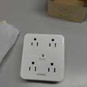 Surge Protector 8 Outlet Extender, TESSAN Multi Outlet Splitter with 3 USB Wall Charger (1 USB C), 3-Sided Multiple Plug Power Strip 1700J, Charging Station for Home Office Dorm Room Essentials