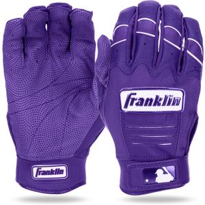 Franklin Sports MLB Baseball Batting Gloves - CFX Pro Adult - Baseball + Softball  (Purple), Size: Adult Small
