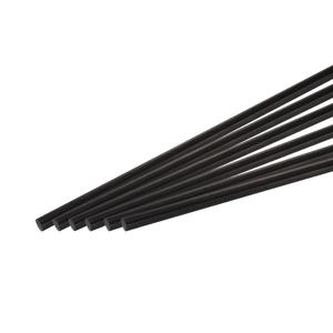 MECCANIXITY Carbon Fiber Rod, 6mm x 400mm Carbon Rod Bar for RC Plane DIY Craft Kite Wing Tube Quadcopter Arm Repair Pack of 10