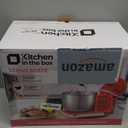 Kitchen in the box Stand Mixer,3.2Qt Small Electric Food Mixer,6 Speeds Portable Lightweight Kitchen Mixer for Daily Use with Egg Whisk,Dough Hook,Flat Beater (Blue)