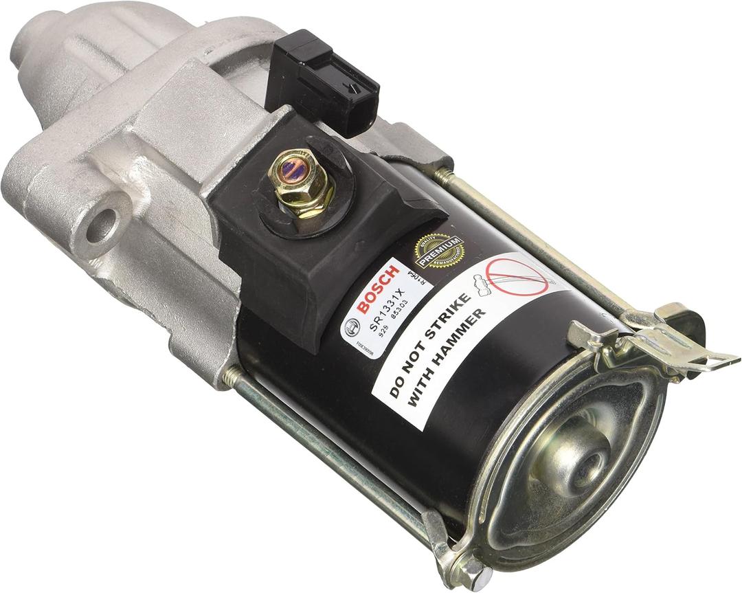 BOSCH SR1331X Premium 100% Remanufactured Starter - Compatible With Select Acura CSX, TSX; Honda Accord, CR-V, Civic, Element