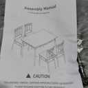 Vipbear 5-Piece Kitchen Table Set,Kitchen Dining Table Set for 4,Dining Room Table Sets,Rectangular Kitchen Table Set with 4 Chairs for Small Space, Dinette,Apartment,Rustic Black