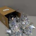 15 Pack Reflective Pinwheels with Stakes, 18.5" Plastic Bird Blinder Sparkly Pin Wheel Scare Birds and Animals Away Spinner Pinwheels for Lawn Yard Garden Farm