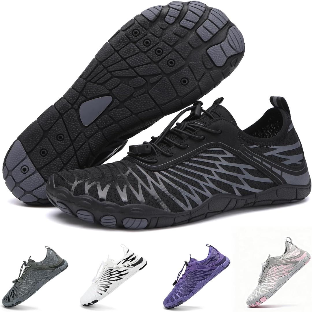 Hike Barefoot Shoes for Women Men Breathable & Non-Slip Athletic Footwear Wide Toe Water Shoes,Designed for Walking,Running&Swimming |10 Women/8 Men