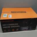 40V Cordless Snow Shovel, 13-Inch | 2 x 40V 4.0A Battery Powered Snow Blower, Powerful Brushless Electric Snow Shovels with Quick Charger & Directional Plate for Pathway, Patio, Deck, Driveway