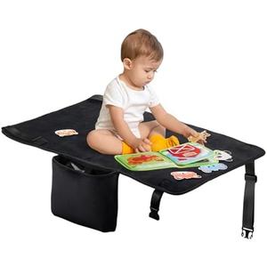 Toddler Airplane Bed, Portable Airplane Seat Extender Travel Bed for Kids, Soft Baby Plane Travel Essentials for Flying, Toddlers Long Flight Must Haves Footrest