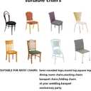 LZY Spandex Chair Cover Stretch Slipcovers for Wedding Party, Dining Banquet Chair Decoration Covers (Ivory, 20)
