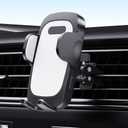 Car Phone Holder Vent, [Super Strong Clamping Force] Universal Phone Holders for Your Car, Universal Automobile Cradle Fit for iPhone Android and All Smartphones, Dark Black.