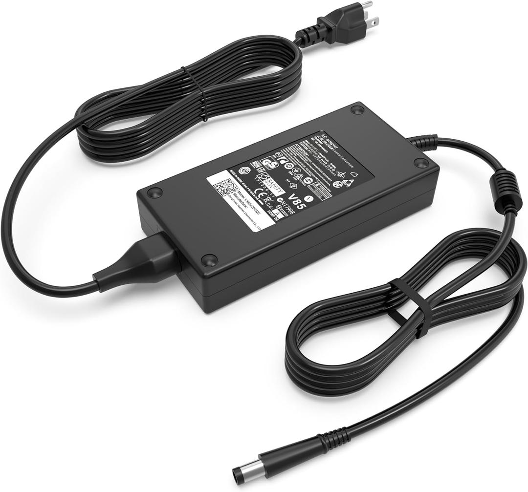 180W Power Adapter Charger fit for Dell G7 15 17 7588 7590 7790 G5 15 5515 5587 5590 G3 15 3579 17 3779 Precision 7670 7770 Charger for Alienware Gaming Laptops 19.5V 9.23A 7.4mm Power Cord