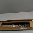 Curtain Rods for Windows 35-47 inch, 5/8 inch Matte Black Curtain Rod with Brackets Adjustable Telescoping for Bedroom Kitchen Study Living Room