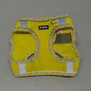 AIITLE Dog Harness and Leash Set - Ultra-Comfortable XXS-XL Vest with Strong Magic Tape & Glow-in-Dark Reflective Strips, Chafe-Free for Teddy, Schnauzer (Yellow, M) (M(Chest: 15 - 17"))