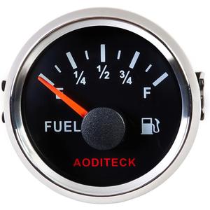 240-33ohm Black Marine Fuel Gauge for Boat Gas Gauge Fuel Level Gauge for Car Truck Vehicle Diesel Automotive Replacement Aftermarket Gauge for Car Truck Vehicle SUV with Backlight