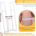 Upgraded Extra-Large Compression Sock Aid Device - Sock Aids for Compression Stocking - Helper Device for Putting on Hosiery - 14 in or More - 2024 Design (White)
