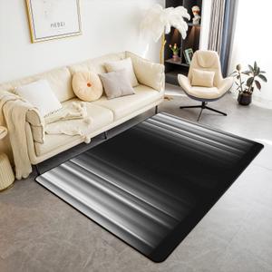 Ombre Grey Black Area Rug Ombre Effects Living Room Rugs for Bedroom Home Modern Decor Abstract Art Carpet Ultra Soft Non-Slip Indoor Floor Mat 3'x5'