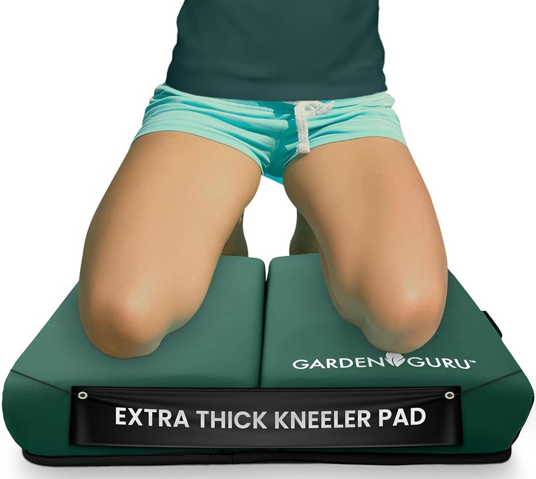Garden Guru Extra Thick Gardening Kneeling Kneeler Pad  Ultra Soft Foam Cushion Padding for Knee  Water Resistant - Garden Kneeler Mat for Yard Work, Cleaning, Household Chores, Roofing, and More (1 Pack)