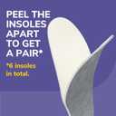 Dr Scholls Go Sockless! Cushioning Insoles for Women Men Unisex, 3 Pairs, Trim to Fit - Absorbs Moisture to Keep Feet Dry, Shoe Inserts for Women Men with Plush Terry Cloth Layer for Added Comfort