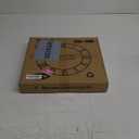 Large Wall Clock for Living Room Decor, 14 Inch Non Ticking Silent, Battery Operated Modern Vintage Oversized Wall Clock for Bedroom Kitchen (Dark Brown - Arabic Numbers)