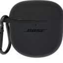 Bose Case Cover for QuietComfort Earbuds II, Protective Silicone Exterior, with Aluminum Carabiner for Convenient Carrying, Soapstone