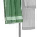 Hand Towel Holder,T Shape Freestanding Bath Towel Stand, Hand Towel Rack with Marble Base, Stainless Steel Standing Towel Bar for Bathroom Vanity, Kitchen Countertop, Brushed Nickel
